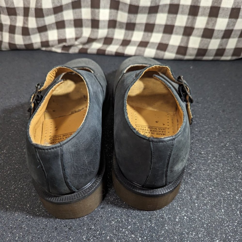 Dr. Martens Grey Mary Jane Leather Oxfords MIE - Picture 3 of 4
